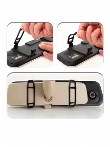 Видеорегистратор автомобильные зеркало с камерой заднего вида TDS TS-CAR10